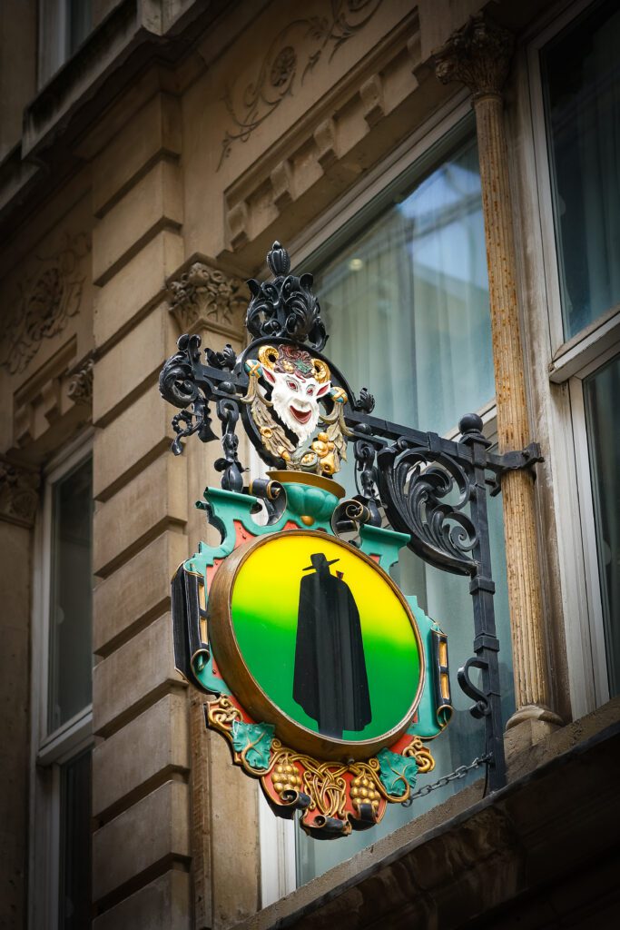 Follow The Don, an iconic image hanging outside of the historic pub in London