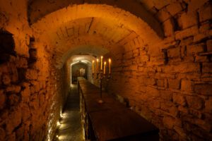 Historic private dining cellar at The Don